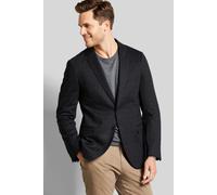 Sakko BUGATTI, Herren, Gr. 58, grau (dunkelgrau), 39% Viskose, 36% Polyamid, 20% Polyester, 5% Elasthan, kariert, slim fit, Manschette, Sakkos, mit dezentem Karomuster (94020533-58) dunkelgrau