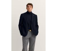 Sakko BUGATTI "Modern Fit", Herren, Gr. 54, blau (390, marine), 60% Polyester, 40% Baumwolle, unifarben, normal, Manschette, Sakkos Sakko, klassisch & elegant mit Stretch-Futter (90967831-54) 390, mar