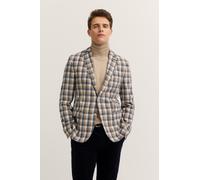 Sakko BUGATTI "Modern Fit", Herren, Gr. 56, beige (40, beige), 61% Baumwolle, 39% Polyester, kariert, normal, Manschette, Sakkos Sakko, kariert mit Stretch-Futter (30591860-56) 40, beige