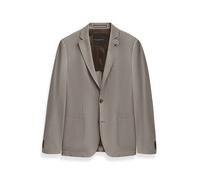 Sakko BUGATTI "Modern Fit", Herren, Gr. 56, grau (250, grau), 37% Polyester, 37% Viskose, 15% Wolle, 8% Polyamid, 3% Elasthan, unifarben, normal, Manschette, Sakkos Sakko, Jersey Stretch mit Taschen (