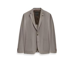 Sakko BUGATTI "Modern Fit", Herren, Gr. 58, 250, grau, 37% Polyester, 37% Viskose, 15% Wolle, 8% Polyamid, 3% Elasthan, unifarben, normal, Manschette, Sakkos Sakko, Jersey Stretch mit Taschen (3057256