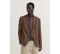 Sakko BUGATTI "Regular Fit", Herren, Gr. 52, braun (70, braun), 62% Polyester, 33% Viskose, 5% Elasthan, unifarben, regular fit, Sakkos Sakko, mit Stretch-Anteil (63423744-52) 70, braun