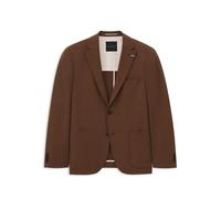 Sakko BUGATTI "Regular Fit", Herren, Gr. 58, 70, braun, 62% Polyester, 33% Viskose, 5% Elasthan, unifarben, regular fit, Sakkos Sakko, mit Stretch-Anteil (63423744-58) 70, braun