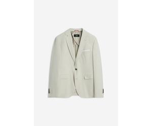 Sakko CINQUE "CIDATA", Herren, Gr. 52, beige, Web, Obermaterial: 66% Polyester, 28% Viskose, 6% Elasthan, unifarben, regular fit hüftbedeckend, V-Ausschnitt, mit Knöpfen, Sakkos Sakko (86458223-52)