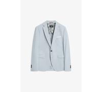 Sakko CINQUE "CIDATA", Herren, Gr. 58, grau (hellgrau), Web, Obermaterial: 66% Polyester, 28% Viskose, 6% Elasthan, unifarben, regular fit hüftbedeckend, V-Ausschnitt, mit Knöpfen, Sakkos Sakko (91283