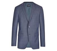 HECHTER PARIS Sakko Herren Regular Fit Reverskragen Schurwoll-Stretch blau, 50