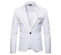Sakko Herren Sportlich, Anzug Jacke Herren, Blazer Einfaches Anzüge & Sakkos Für Herren Mit Taschen Und Knöpfen Jackett Revers Anzugjacken Für Herren Elegante Freizeitanzug Leichte Jacke Herren Sakko