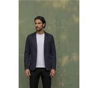 Sakko STREET ONE MEN, Herren, Gr. XL (44), grau (schwarz ink blau), Stoff, Obermaterial: 87% Polyester, 10% Viskose, 3% Elasthan. Futter: 100% Polyester, V-Ausschnitt, abgesteppt, Sakkos Sakko, mit au