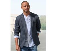 Sakko JOHN DEVIN "aus elastischer Jersey Pikee-Qualität", Herren, Gr. S (44/46), navy, Piqué, Obermaterial: 65% Baumwolle, 35% Polyester. Futter: 100% Polyester, unifarben, regular fit normal, Ärmel m