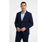 Sakko LINDBERGH, Herren, Gr. L, navy, Web, Obermaterial: 65% Polyester, 31% Viskose, 4% Elasthan. Futter: 100% Polyester, meliert, unifarben, normal hüftbedeckend, tiefer V-Ausschnitt, Sakkos Sakko, m