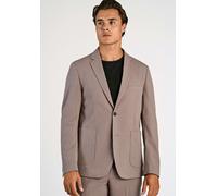 Anzugsakko LINDBERGH "Sakko Relaxed Fit", Herren, Gr. M, deep sand mel, Obermaterial: 65% Polyester, 31% Viskose, 4% Elasthan; Futter: 100% Polyester, Sakkos (57440741-M) deep sand mel