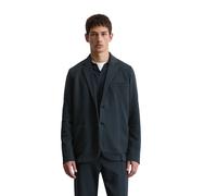 Sakko MARC O'POLO "aus Bio-Baumwoll-Mix", Herren, Gr. M, blau (schwarz navy), Obermaterial: 91% Baumwolle, 6% Polyester, 3% Elasthan, unifarben, tailliert, Sakkos Sakko (74643655-M) schwarz navy