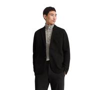 Sakko MARC O'POLO "aus elastischem Bio-Baumwoll-Mix", Herren, Gr. S, schwarz, Obermaterial: 80% Baumwolle, 18% Polyester, 2% Elasthan, unifarben, tailliert, Sakkos Sakko (85430404-S) schwarz