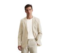 Sakko MARC O'POLO "aus hochwertigem Leinen-Mix", Herren, Gr. 56, grau (m707), Obermaterial: 54% Leinen, 30% Polyester, 16% Viskose, unifarben, Sakkos Sakko (14081664-56) m707