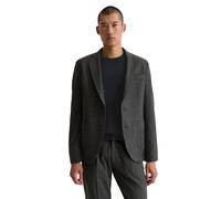Sakko MARC O'POLO "aus hochwertigem Tech Flannel", Herren, Gr. 50, grau (dunkelgrau melange), Obermaterial: 34% Schurwolle, 31% Viskose, 31% Polyester, 4% Elasthan. Futter: 55% Polyester, 45% Viskose,