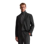 Sakko MARC O'POLO "aus italienischem Schafwoll-Mix", Herren, Gr. 48, bunt (schwarz), Obermaterial: 50% Wolle (Schafwolle), 30% Polyester, 20% Baumwolle; Futter: 55% Polyester, 45% Viskose, unifarben, 