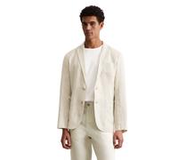 Sakko MARC O'POLO "aus reinem Leinen", Herren, Gr. 48, grau (m707), Obermaterial: 100% Leinen, unifarben, Sakkos Sakko (31073412-48) m707