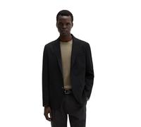 Sakko MARC O'POLO "aus sommerlichem Woll-Mix", Herren, Gr. 48, schwarz (schwarz navy), Obermaterial: 34% Wolle, 31% Polyester, 31% Viskose, 4% Elasthan. Futter: 55% Polyester, 45% Viskose, unifarben,