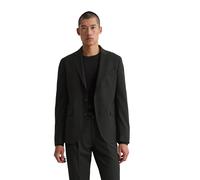 Sakko MARC O'POLO "aus Technical Wool Blend", Herren, Gr. 52, schwarz, Obermaterial: 53% Polyester, 43% Wolle, 4% Elasthan. Futter: 55% Polyester, 45% Viskose, unifarben, Sakkos Sakko (13062342-52) sc