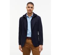 Sakko mit Kapuze TOMMY HILFIGER "NY BIB PUNTO MILANO", Herren, Gr. 50, schwarz (navy blau), Obermaterial: 75% Polyester, 22% Viskose, 3% Elasthan, Sakkos (84588253-50) navy blau