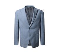 Sakko PIERRE CARDIN, Herren, Gr. 54, skyway, Web, Obermaterial: 88% Polyester, 12% Elasthan, meliert, gerade hüftbedeckend, tiefer V-Ausschnitt, Sakkos Sakko, mit Stretch (14954635-54) skyway
