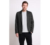 Sakko STREET ONE MEN, Herren, Gr. L (42), grau (thunder grau melange), Stoff, Obermaterial: 74% Polyester, 23% Viskose, 3% Elasthan. Futter: 100% Polyester, V-Ausschnitt, abgesteppt, Sakkos Sakko, Mit