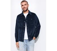 Sakko STREET ONE MEN, Herren, Gr. XXL (46), blau (nightsky blau), Web, 100% Baumwolle, ohne Ausschnitt, abgesteppt, Sakkos Sakko, in Cord-Optik (96116341-XXL) nightsky blau