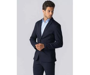 Sakko TEESHOPPEN "TEESHOPPEN Blazer The Original", Herren, Gr. 50, blau (navy), Obermaterial: 75% Polyester, 22% Viskose, 3% Elasthan, Sakkos Sakko (83333149-50) navy