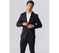 Sakko TEESHOPPEN "TEESHOPPEN Blazer The Original", Herren, Gr. 54, schwarz, Obermaterial: 75% Polyester, 22% Viskose, 3% Elasthan, Sakkos Sakko (62421001-54) schwarz