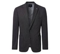 Sakko VENTI "VENTI Sakko uni", Herren, Gr. 46, grau (dunkelgrau), 50% Polyester, 24% Polyamid, 22% Viskose, 4% Elasthan, Sakkos Sakko (68403843-46) dunkelgrau