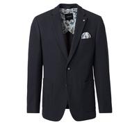 Sakko VENTI "VENTI Sakko uni", Herren, Gr. 46, schwarz (blauschwarz), 53% Baumwolle, 47% Polyester, Sakkos Sakko (27090540-46) blauschwarz