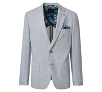 Sakko VENTI "VENTI Sakko uni", Herren, Gr. 50, grau, 76% Polyester, 12% Viskose, 6% Elasthan, 6% Polyamid, Sakkos Sakko (40263105-50) grau