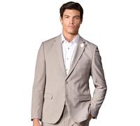 Sakko VENTI "VENTI Sakko uni", Herren, Gr. 52, beige, 65% Polyester, 31% Viskose, 4% Elasthan, Sakkos Sakko (70860347-52) beige