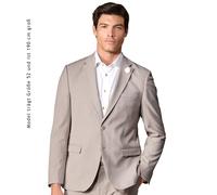 Sakko VENTI "VENTI Sakko uni", Herren, Gr. 60, beige, 67% Polyester, 31% Viskose, 2% Elasthan, Sakkos Sakko (92922159-60) beige