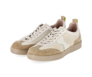 Salamander Low Sneaker - Gr. 36 - Beige - Leder & Textil