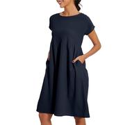 Sale Angebote 2024 Freizeitkleider Für Damen Strandkleider Damen Sommer Lang Kleider Damen Sommer Baumwolle Lang Damen Kurzarm Loose Casual Long Kleider Sale Angebote Bestellung