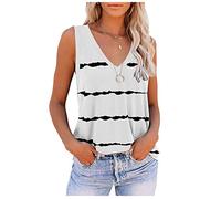 Sale Angebote Blitzangebote Top Weiss Damen Sommer Tanktop Ärmelloses Ärmellose Bluse Schwarz Weisses Oberteil Shirt Mit Print Spaghetti Baumwolle Fledermausärmel Elegant Eng T Bedruckt Sprüche