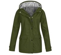 Sale Angebote Damen Ausgefallene Jacken - Jacken Damen Wasserfeste Outdoorjacke Jacke Winter Damen Warm Frauen Daunenmantel Damen Mantel Elegant Kurz Blouson Damen Schwarz Warehouse Deals Angebote