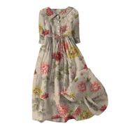 Sale Angebote Kleid Sexy Sommerkleid Damen Freizeit Lockere Strandkleid Damen Sommer Casual Mode Floral Gedruckt Sommerkleid Damen Lang Maxikleid Damen Sommer Abendkleider Sale Angebote Mini Kleid