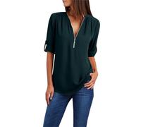 Sale Angebote Sale Angebote Damen Bluse Weiß 3/4 Arm Größe 44 Shirts Damen Sommer Damen Oberteile Oversize Ausgefallene Longshirts Spaghettiträger Top Lang Damenbekleidung Sale