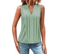 Sale Angebote Trägershirt Damen Frauen Sexy V-Ausschnitt Ärmellos Weste Top Long Winter Strick Oberteil Sommer Tops Unterhemd Wolle Seide T-Shirt Schwarz Baumwolle Sonnenblumen Shirt Leinenbluse