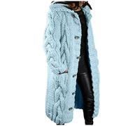 Sale Angebote, Winterjacke Damen Jacken Übergangsjacke Frauen Casual Langarm Gestrickte Vorne Offen Mode Lose Elegante Warme Pullover Einreiher Langarm Mantel Pullovers Herren, Outlet Angebote
