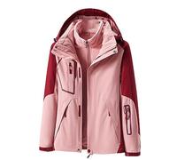 Sale Bekleidung Damen Jacke Winter Mantel Herbstjacke Patchwork, Doppelt Verdickt, Wind- Und Regendicht, Kapuzenmantel, Atmungsaktive Outdoor-Jacke Steppmantel Damen Leicht Winterjacke Damen Sale