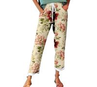 Sale Damen Bekleidung Sommerhose Damen Leicht, Leinenhose Damen Sommer Große Größen, Bequeme Freizeithose Lang Linen Pants High Waist Stoffhose Leinen Hosen Outlet Angebote Sale Meine Bestellung