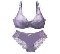 Sale Damen Deal des Tages BH Set Damen Unterwäsche Set BH Und Slip Frauen Spitzen Push Up BH Set Große Größen Super Bequemer BH Dessous Set Reizwäsche Reise Must Haves Sale Angebote Damen Bekleidung