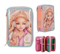 % SALE %: DEPESCHE® TOPModel 3 Fach Federtasche Music Glitzer