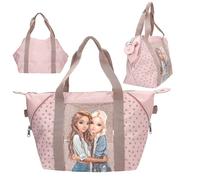 % SALE %: DEPESCHE® TOPModel Sporttasche Dots mit Glitzerhintergrund (Rosa)