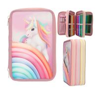 Depesche 13278 Ylvi 3 Fach Federtasche Farbwolke