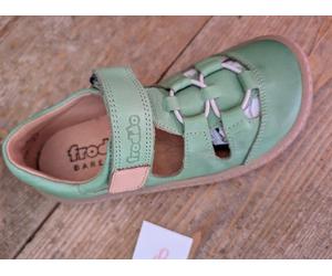 Sale! Froddo Kinder Leder geschlossene Barfuß Sandale Gr. 30 Apfelgrün