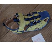 Sale! Froddo Kinder Leder geschlossene Sandale Gr. 27 Gelb Blau
